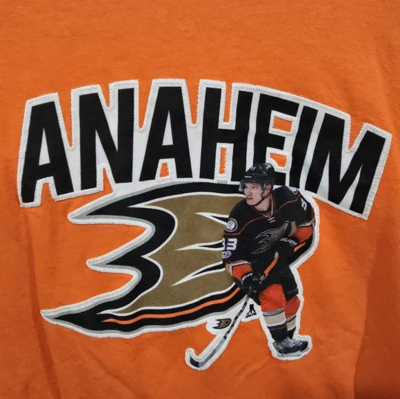 Official Jakob Silfverberg Anaheim Ducks Orange XL T-Shirt NWOT - Picture 5 of 7